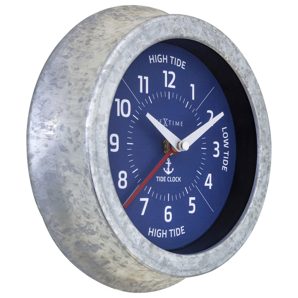 NeXtime NE-4321BL Tide Getijdenklok 22 cm Blauw/Metaal - Image 2