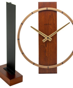 Alternative view of NeXtime NE-5226BR Tafelklok Carl Table 34x27cm Hout Bruin