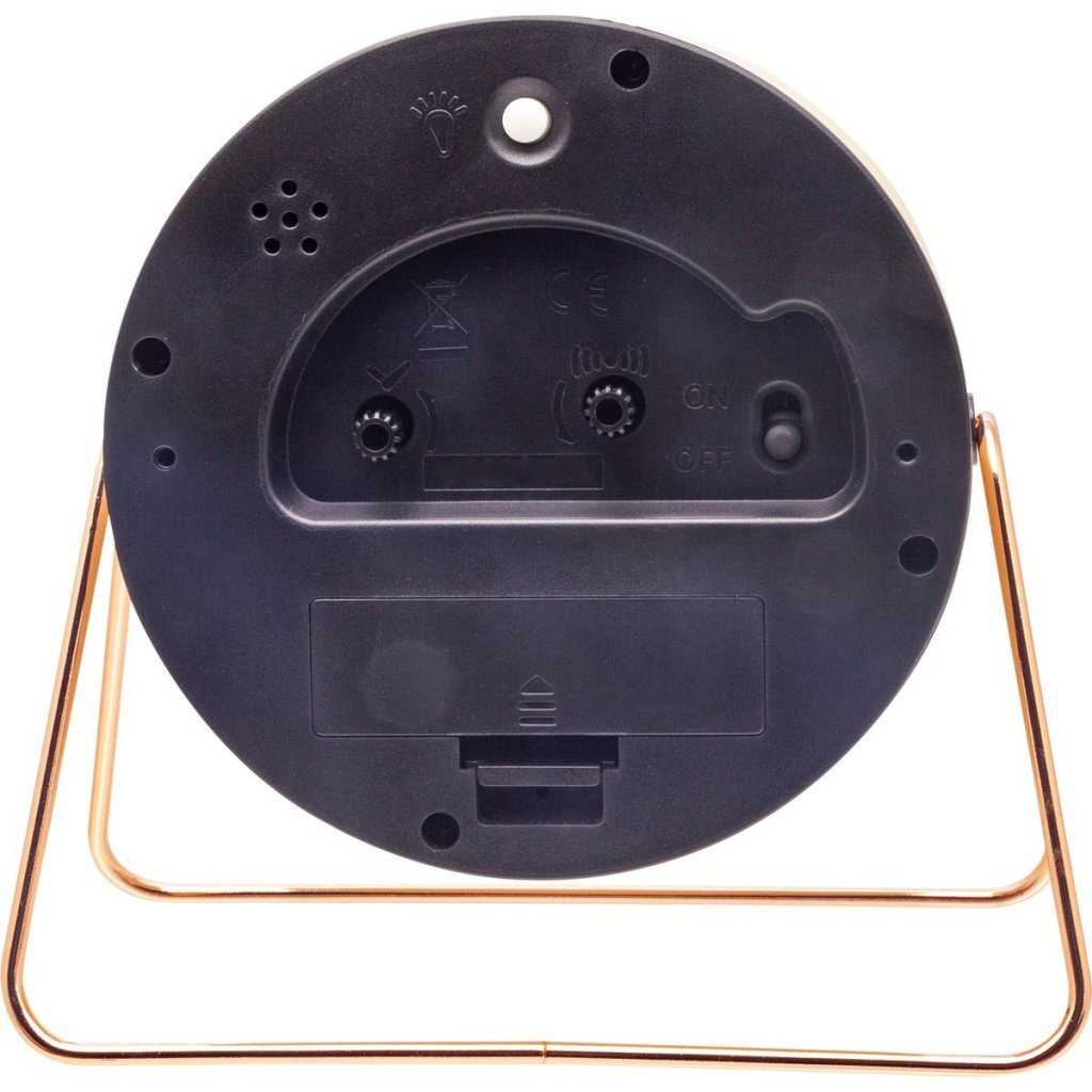 NeXtime NE-5240RZ Wekker Berlin 14x13 cm Champagne/Metaal - Image 2