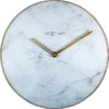 NeXtime NE-8189WI Wandklok Marble Ø 40 Cm Wit