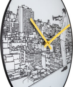 Alternative view of NeXtime NE-8191 Wandklok Trumpet City Ø 40 Cm