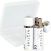 NeXtime NE-AABAT003-2 Oplaadbare AA USB-Batterij Blister A 2 Stuks.