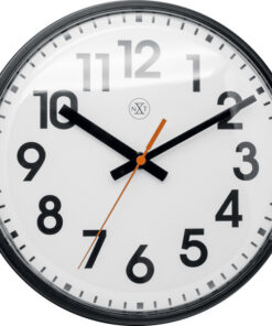 NeXtime NX-7308ZW Wandklok NXT Diam. 26cm Kunststof Zwart