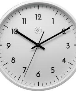 NeXtime NX-7320 Wandklok NXT Diameter 30cm Kunststof Wit