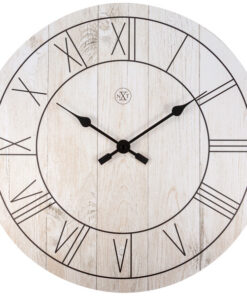 NeXtime NX-7345WI Wandklok NXt Paul Dia 40cm Hout Wit