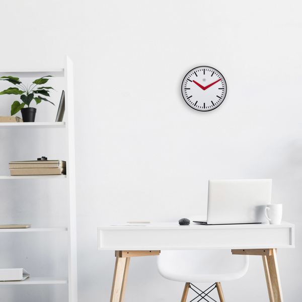 NeXtime NX-7360ST Stationsklok - 25.5cm - Stille Wandklok - Wit - NXt By - "Newcastle" - Image 4