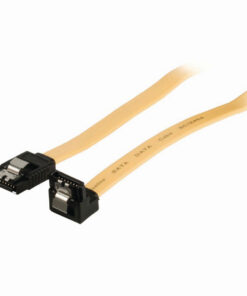 Nedis CCGP73255YE05 Datakabel Sata 6 Gb/s Sata 7-pins Female Met Vergrendeling - Sata 7-pins Female 90&deg; Gehoekt Met Vergrendeling 0