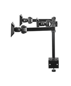 Alternative view of Nedis ERGOTMM100BK Ergonomische Monitorbeugel Drie Monitor-armen Draai- En Kantelbaar Zwart