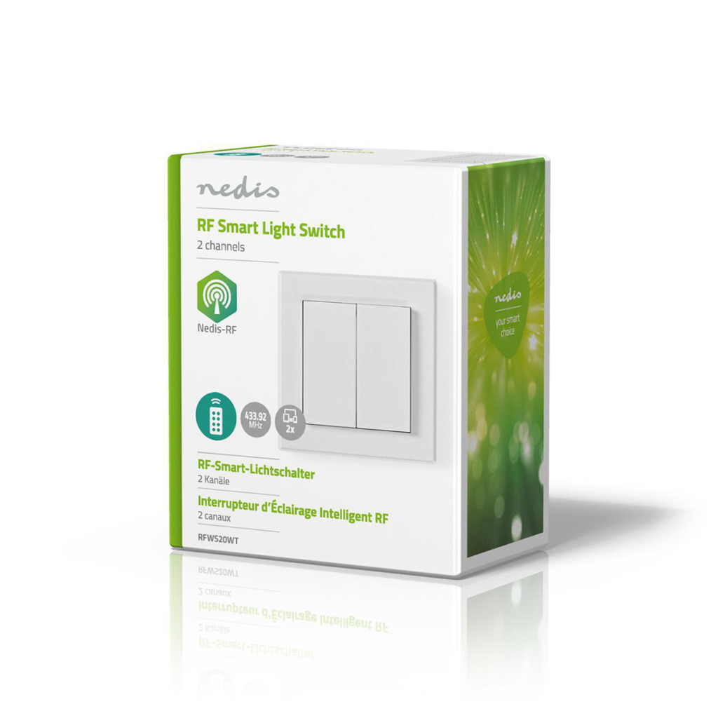 Nedis RFWS20WT Rf Smart Lichtschakelaar Tweevoudig - Image 4