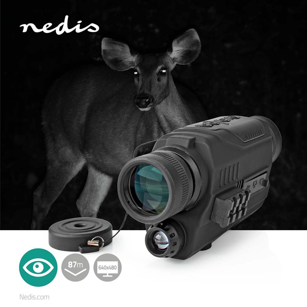 Nedis SCBI9000BK Monocular Vergroting: 5 X Diameter Objectieflens: 32 Mm Gezichtsveld: 87 M Nachtzicht Inclusief Reistas - Image 2