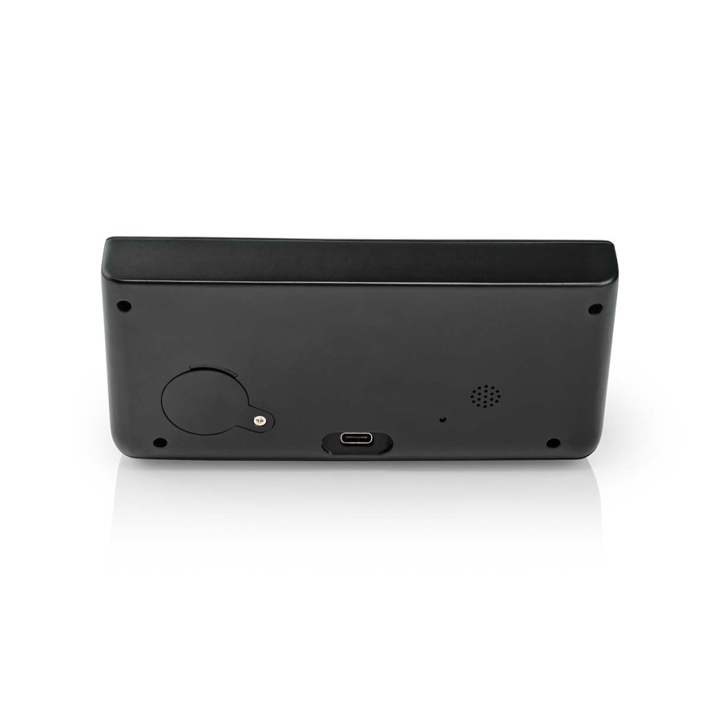 Nedis WCACQ20BK Wekker met Draadloze Lader Qi Zwart - Image 5