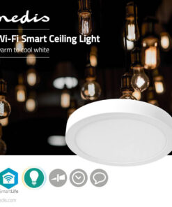 Alternative view of Nedis WIFILAW20WT Wi-fi Smart Plafondlamp Rond &oslash; 30 Cm Warm Tot Koel Wit 1200 Lm 18 W Slank Design Aluminium