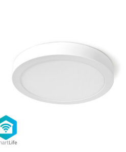 Nedis WIFILAW20WT Wi-fi Smart Plafondlamp Rond &oslash; 30 Cm Warm Tot Koel Wit 1200 Lm 18 W Slank Design Aluminium