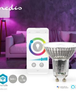 Alternative view of Nedis WIFILRC10GU10 Smartlife Multicolour Lamp Wi-fi Gu10 345 Lm 4.9 W Rgb / Warm To Cool White Android&trade; / Ios Par16