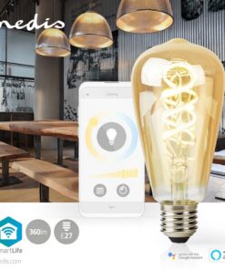 Alternative view of Nedis WIFILRT10ST64 Smartlife Led Filamentlamp Wi-fi E27 360 Lm 4.9 W Warm To Cool White 1800 - 6500 K Glas Android&trade; / Ios St64