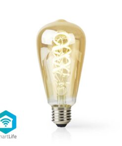 Nedis WIFILRT10ST64 Smartlife Led Filamentlamp Wi-fi E27 360 Lm 4.9 W Warm To Cool White 1800 - 6500 K Glas Android™ / Ios St64