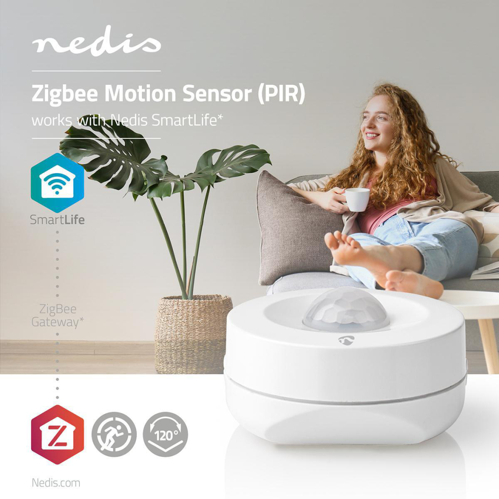 Nedis ZBSM10WT Slimme Pir-bewegingssensor Zigbee Batterij Meegeleverd - Image 2