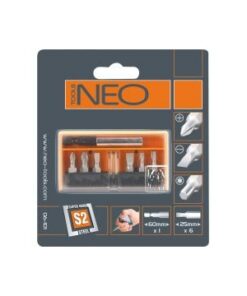 Neo Tools Bitset 7 Bithouder Magnetisch S2 Staal