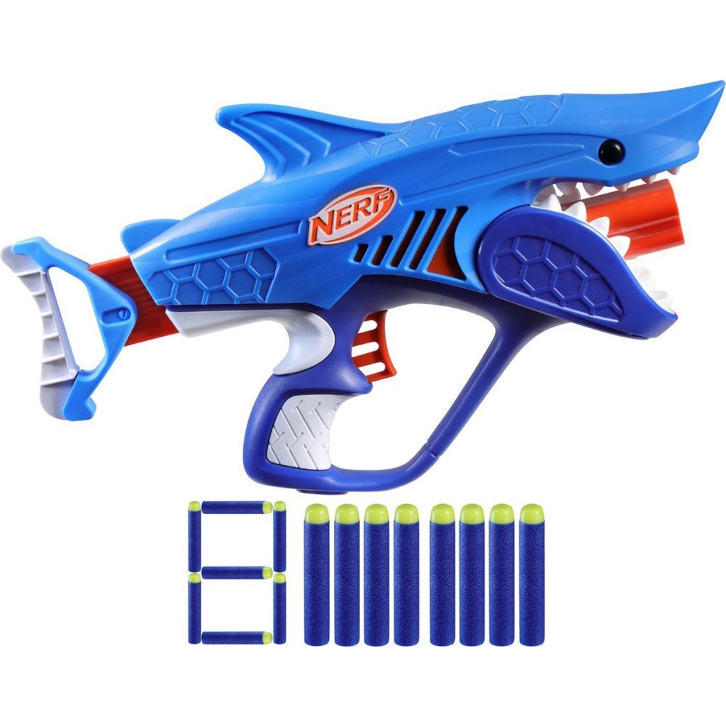 Nerf Elite Junior Sharkfire Blaster + 8 Darts - Image 3