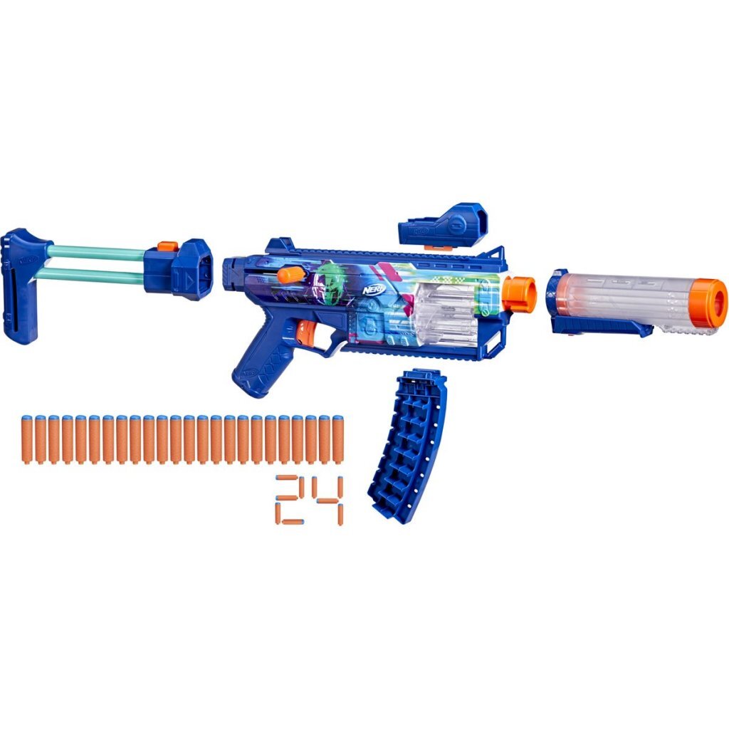Nerf Loadout Cyberlight Ghost Blaster + 24 Darts + Licht - Image 2
