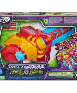 Nerf Marvel Mech Strike Monster Hunters Iron Man + 3 Darts