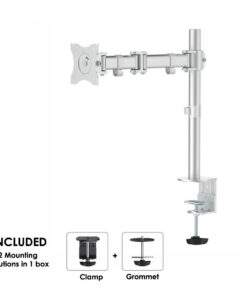 Alternative view of New Star Products NM-D135SILVER Monitorarm Zilver