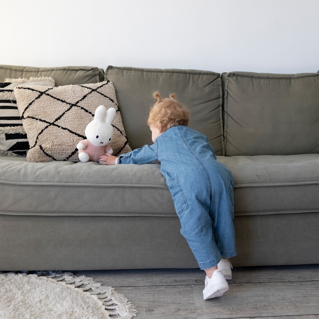 Nijntje Fluffy Knuffel 25 cm Roze - Image 3