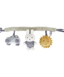 Nijntje Fluffy Wagenspanner + Geluid Blauw