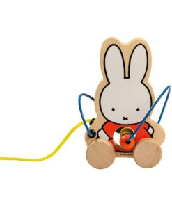 Nijntje Houten Trekfiguur met Kralen