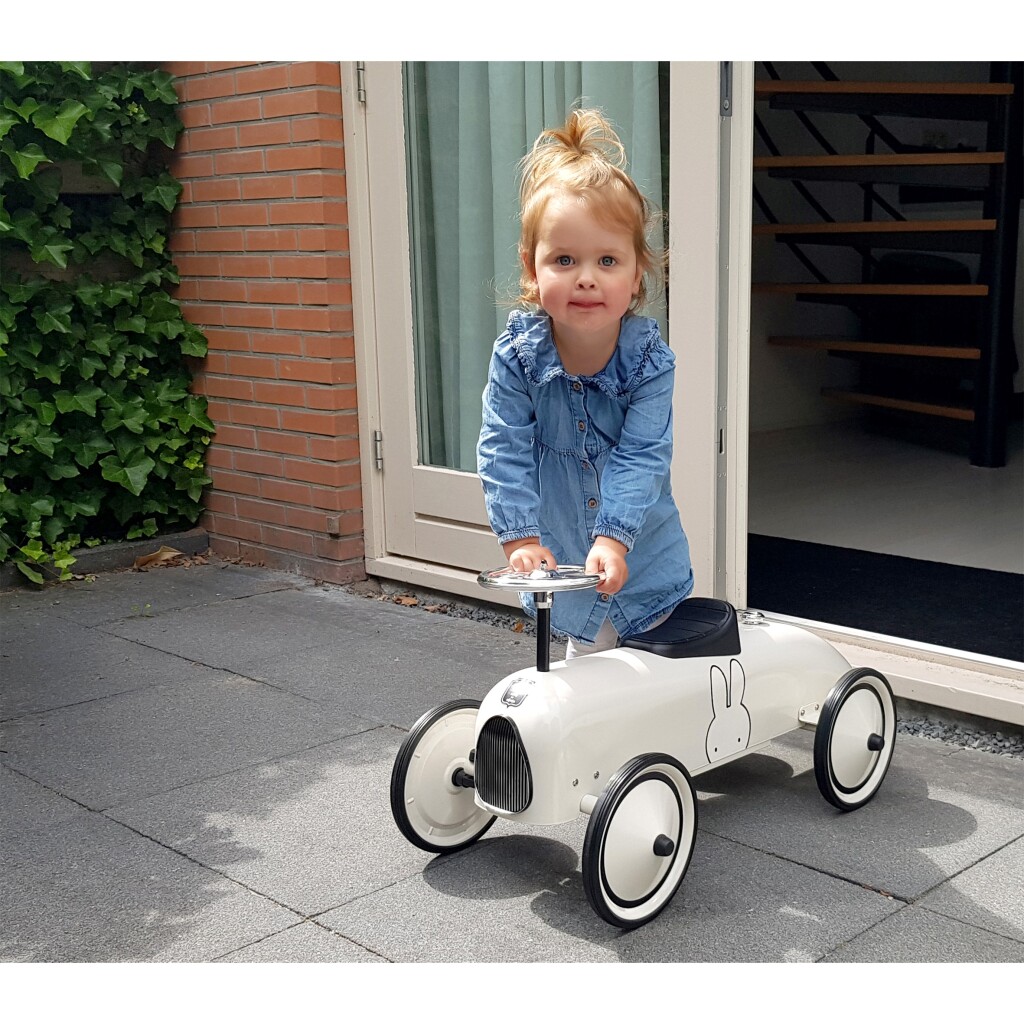 Nijntje Retro Loopauto Wit/Zwart - Image 5