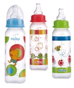 Nuby Baby Drinkfles 240ml Assorti