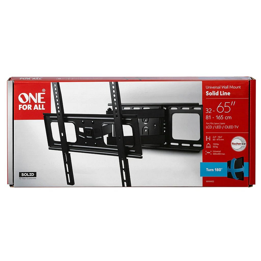 One For All WM4452 TV Muurbeugel 32-65 Inch Schermen Zwart - Image 2