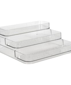 Organizer 3 Laags 25.5x24.5x10.3 cm Transparant
