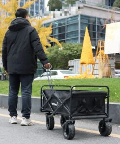 Alternative view of Outdoor Bolderwagen Opvouwbaar 90x51x57 cm Zwart