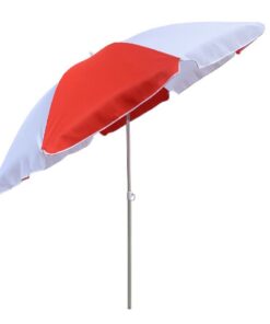 Outdoor Parasol 200 cm Rood/Wit