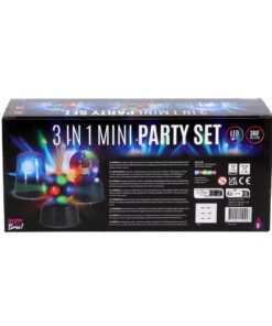 Alternative view of Party Time Mini Disco LED Lampen Set