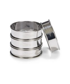 Patisse Flanringen Set van 4 8 cm RVS