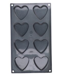 Alternative view of Patisse Mini Hartvormpjes 8 Vaks 29x17 cm Zwart/Siliconen