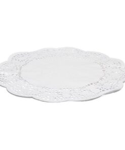 Patisse Papieren Taartranden 36 cm 6 Stuks Wit