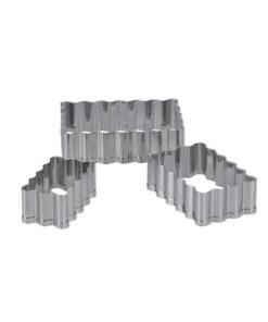 Alternative view of Patisse Uitsteekvormen Rechthoekig 3 Stuks RVS
