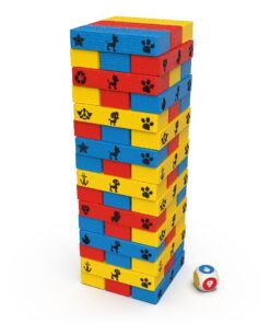 Alternative view of Paw Patrol Jumbling Tower 48 Houten Blokken