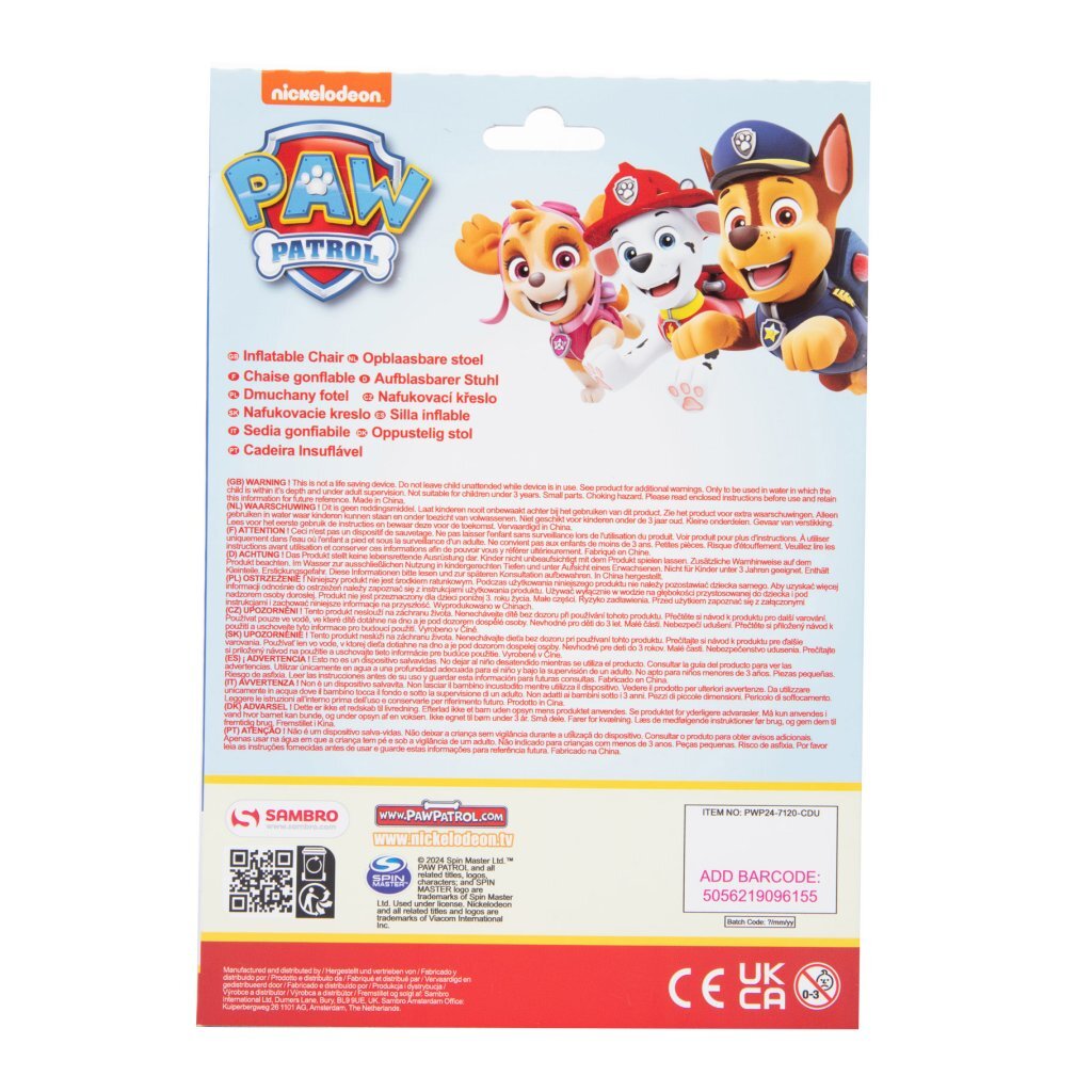 Paw Patrol Opblaasbare Stoel - Image 3