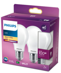 Alternative view of Philips Classic LED Lamp 100W E27 Warm Wit 2 Stuks