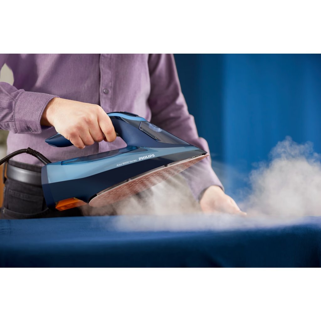 Philips DST8020/20 Azur 8000 Series Stoomstrijkijzer Blauw - Image 4