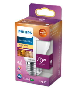 Alternative view of Philips Dimbare LED Classic Kaarslamp 40W E27 Warm Wit