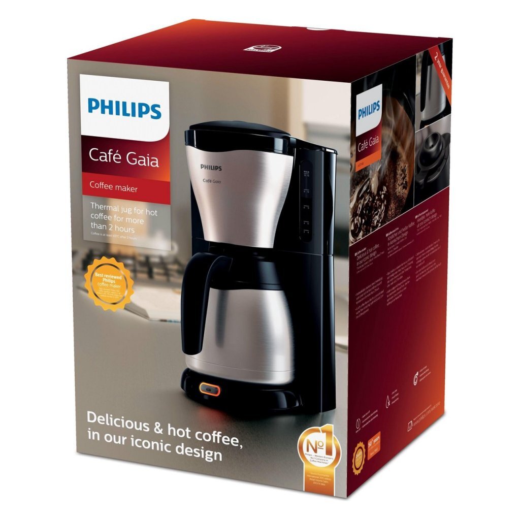 Philips HD7548/20 Café Gaia Koffiezetapparaat RVS/Zwart - Image 3