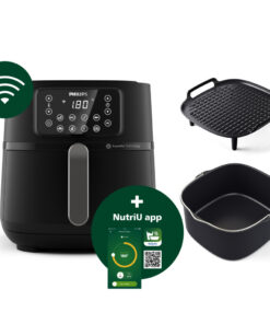 Alternative view of Philips HD9285/96 5000 Series Airfryer XXL 7.2L 2000W Zwart/Zilver