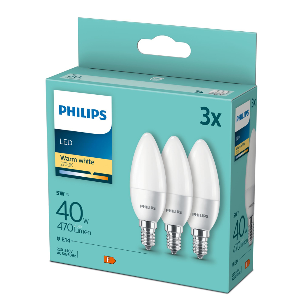 Philips LED 40W B35 E14 WW FR ND 3PF/6 DISC Verlichting - Image 2