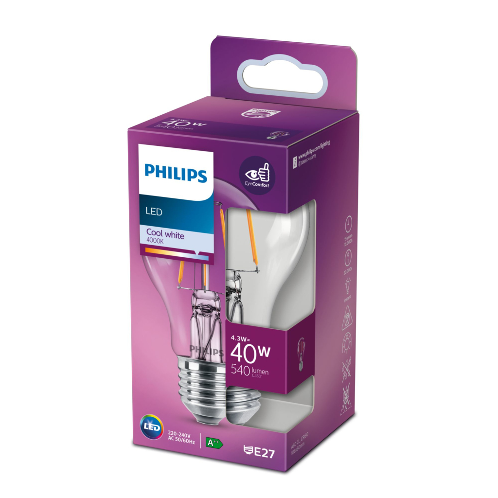 Philips LED Classic Lamp 40W E27 Warm Wit - Image 2
