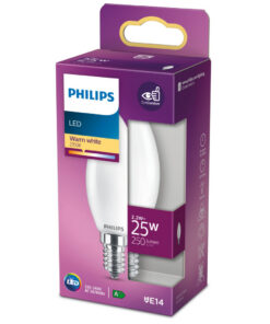 Philips LED Kaarslamp 25W E14 Warm Wit